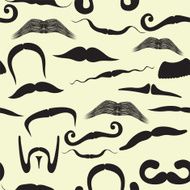 Seamless mustache pattern N4