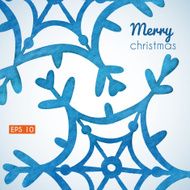 Christmas and New Year template with snowflakes N2