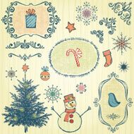Christmas Sketch Motifs