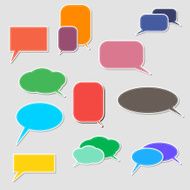 book speech bubble symbol set N5