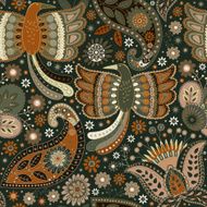 Seamless colorful ornamental pattern