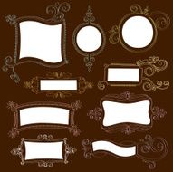 Hand drawn label collection N5