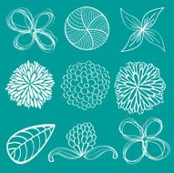 Flower icon collection N2
