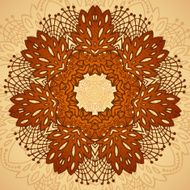 chocolate flower seamless pattern N2