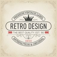 Hand Drawn Vintage Label Design Elements