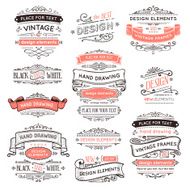 hand drawing elements and banners N3