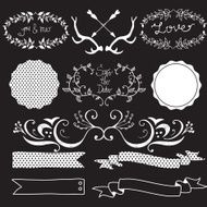 Vector wedding set