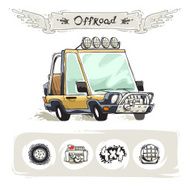 Cartoon Beach SUV Set