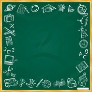 Chalkboard School Symbols