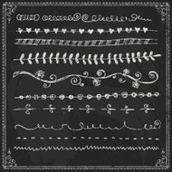 Hand-drawn line border set N57