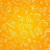 Back To School seamless pattern N42