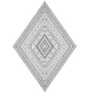 Ethnic Rhombus Doodles Design Element