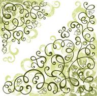 Green floral illustration