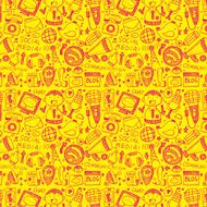 seamless doodle communication pattern N102
