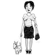 Woman with dog
