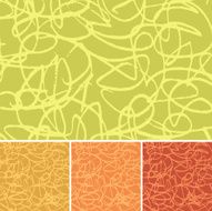Scribble Background In Four Variations