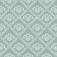 Seamless background - Ornate motif in blue