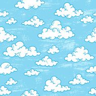 Clouds seamless pattern N5