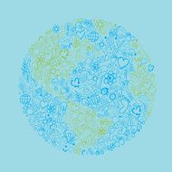Eco world - hand drawn icons N3