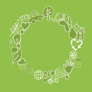 Green eco circle N2