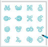 Sketch Icons - Arrows Swirly