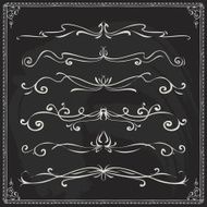 Hand-drawn line border set N58