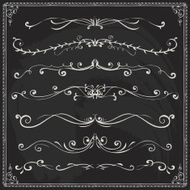 Hand-drawn line border set N59