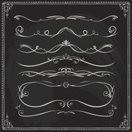 Hand-drawn line border set N63