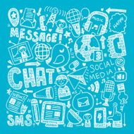 doodle communication background N86