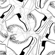 Seamless pattern of skates