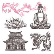 Asian Sketch Set