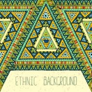 Tribal ethnic background with geometric elements N3