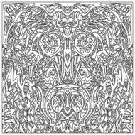 Tribal coloring zentangle N3