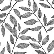Leaves pattern seamless background