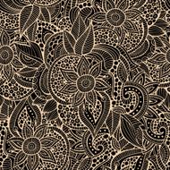 floral ornamental seamless pattern N19