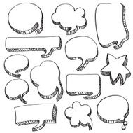 Speech and Conversation Bubbles Collection N2