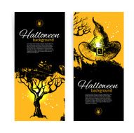 Set of Halloween banners N4