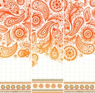 Beautiful vintage ornamental banners