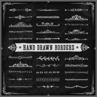 Hand Drawn Blackboard Borders (Short)