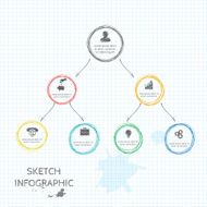 Vector doodle sketch elements for infographic N9