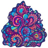 Vector texture with abstract flowers Vector backdrop Bright pattern Summer template