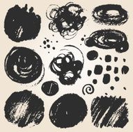 Hand drawn vector spots