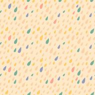 Drops seamless pattern on light background