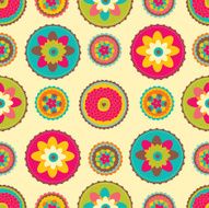 Bright floral pattern