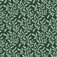 Branches Green Seamless Pattern