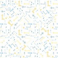 hand drawn seamless pattern with arrows N2