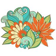 Vector Colored Floral Background N48
