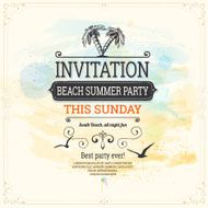 Summer Vintage Invitation Background