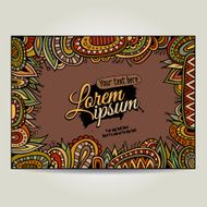 Abstract decorative vector ethnic border N2
