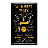 Invitation wild west party